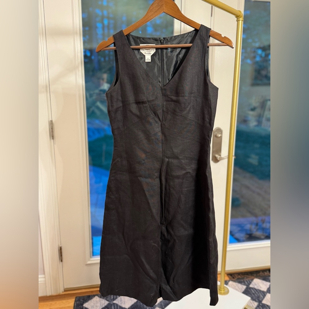 TALBOT • Classy Black Linen Dress